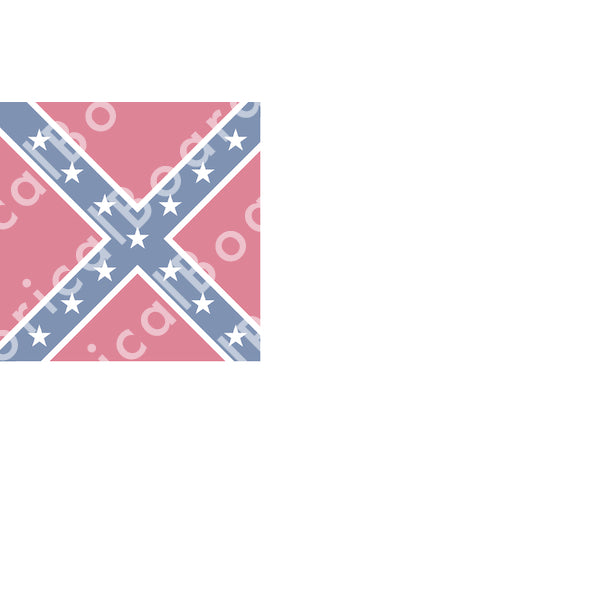 CSA Naval Ensign (1863-65) Build Plate Flag