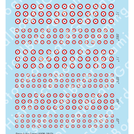 Decal Sheet, French Air Force (1909-40) , Vichy Air Force (1940-42)