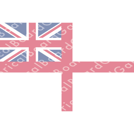 HBG UK, Australia, and Canada Naval Ensign (1911-1967) Build Plate Flag