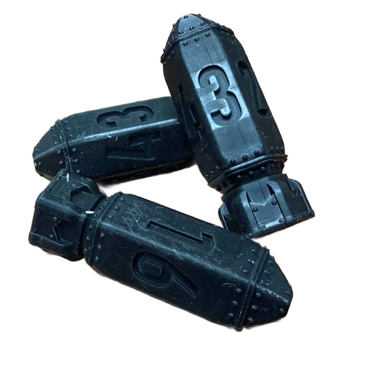 D6 Bomb Dice (3D-Printed) x3