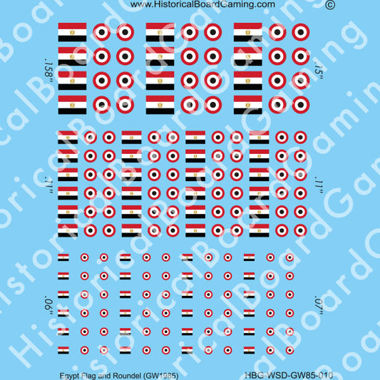 Decal Sheet, Egypt GW-1985