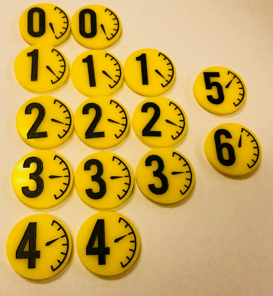 Aircraft Fuel Range Flight-Stand Markers (Acrylic)