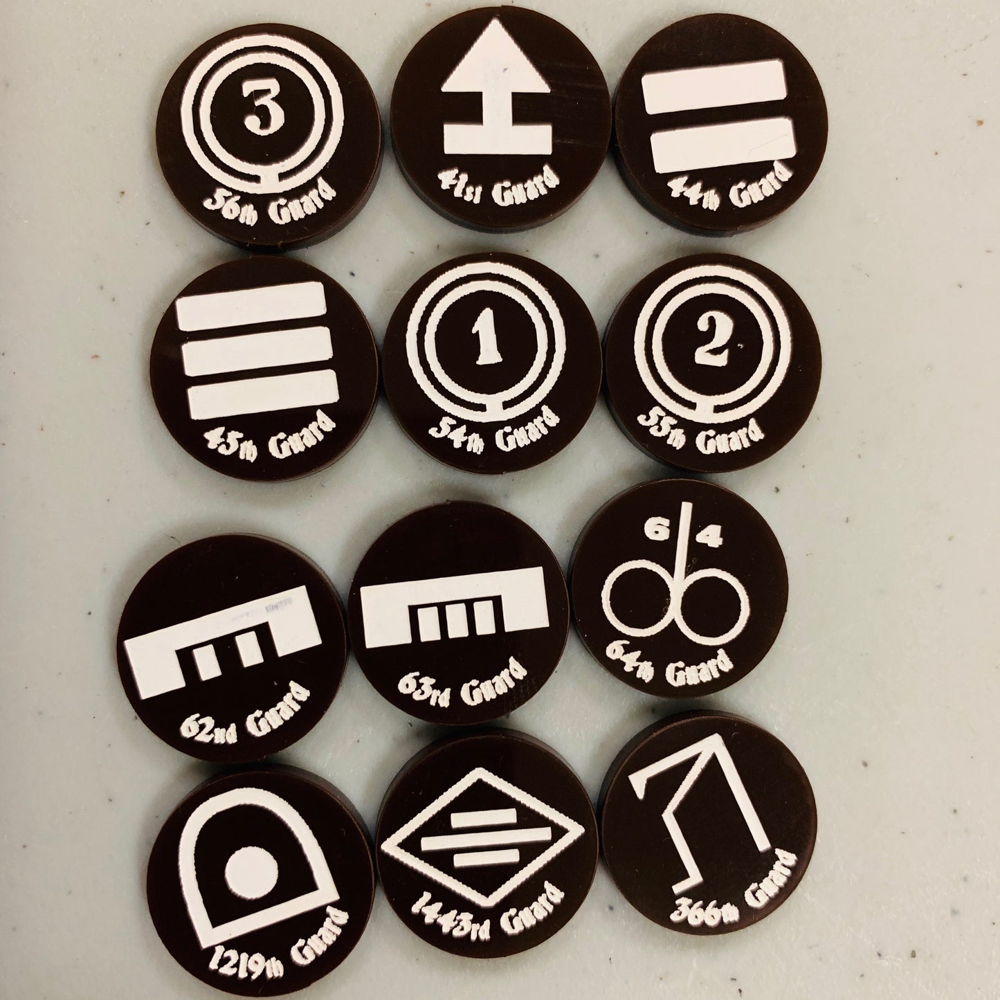 Russian Guard Division Marker Set 2 (Acrylic) (12/set)