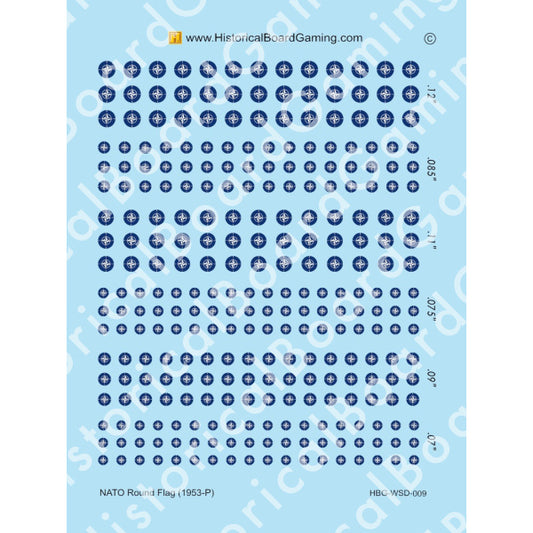 Decal Sheet, NATO Round Flag (1953-P)