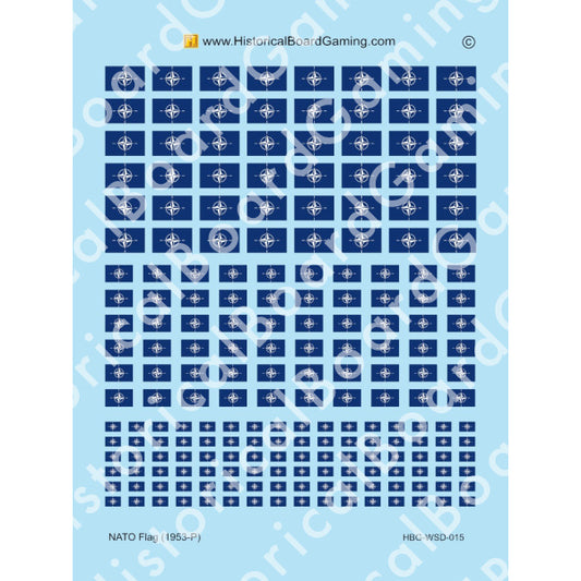 Decal Sheet, NATO Flag (1953-P)