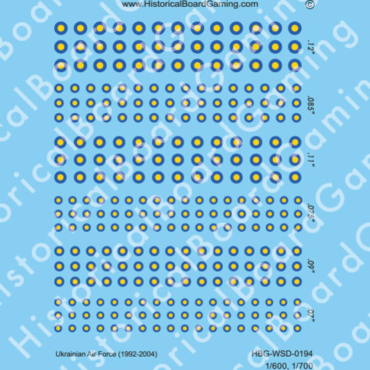 Decal Sheet, Ukrainian Air Force (1992-2004)
