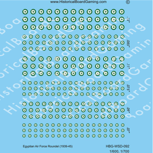 Decal Sheet, Egyptian Air Force Roundel (1939-1945)