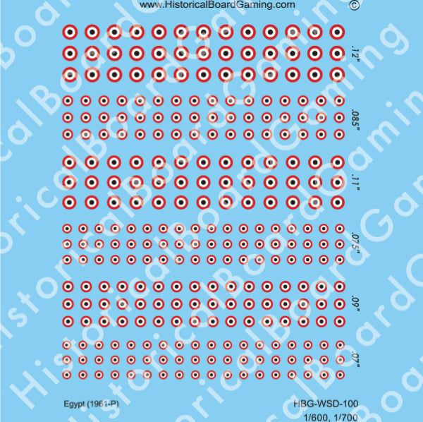 Decal Sheet, Egypt (1961-P)