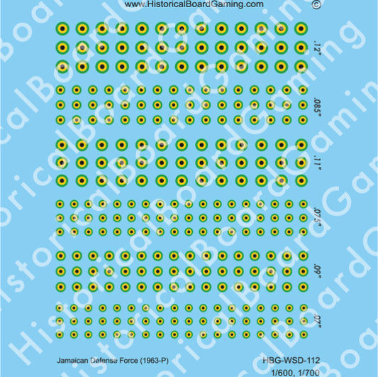 Decal Sheet, Jamaican Defense Force (1963-P)