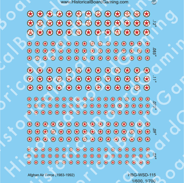 Decal Sheet, Afghan Air Force (1983-92)
