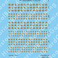 Decal Sheet, Colombia (1922-P)