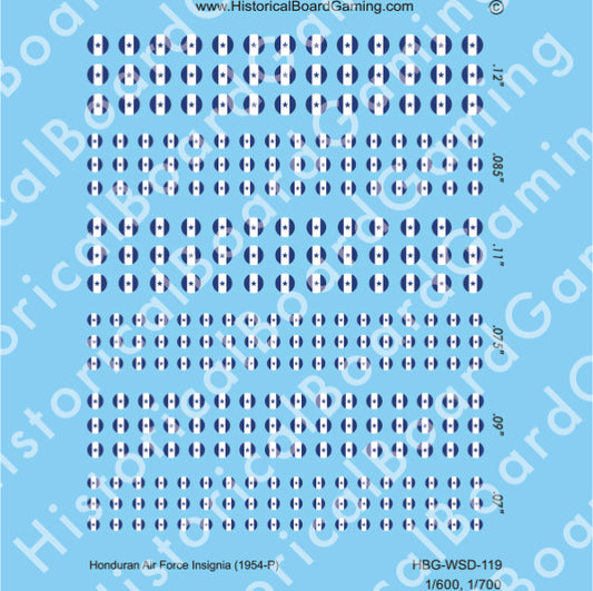 Decal Sheet, Honduran Air Force Insignia (1954-P)