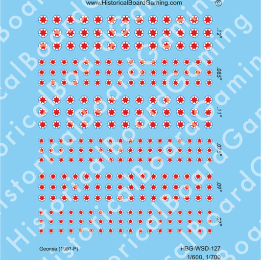 Decal Sheet, Georgia (1991-P)