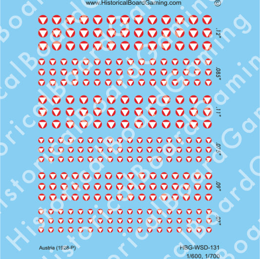 Decal Sheet, Austria (1928-P)