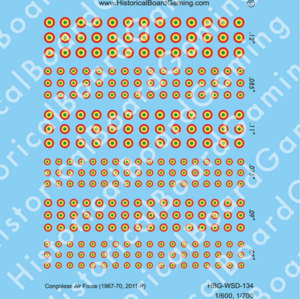 Decal Sheet, Congolese Air Force (1967-70, 2011-P))