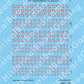 Decal Sheet, Dominican Republic (1948-P)