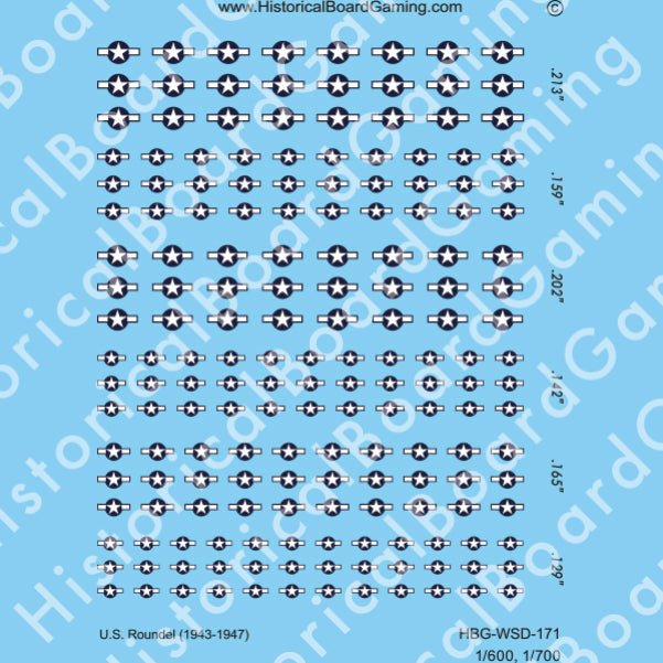 Decal Sheet, US Roundel (1943-47)