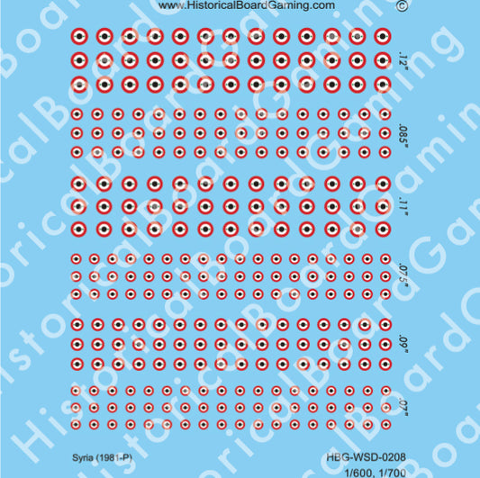 Decal Sheet, Syria (1981-P)