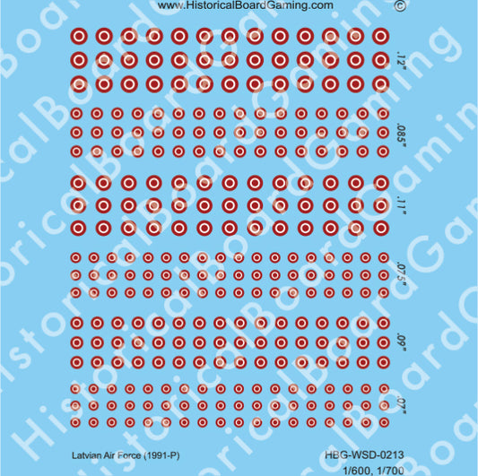 Decal Sheet, Latvian Air Force (1991-P)